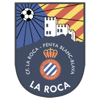 LA ROCA PENYA BLANC BLAVA CLUB FUTBOL escudo